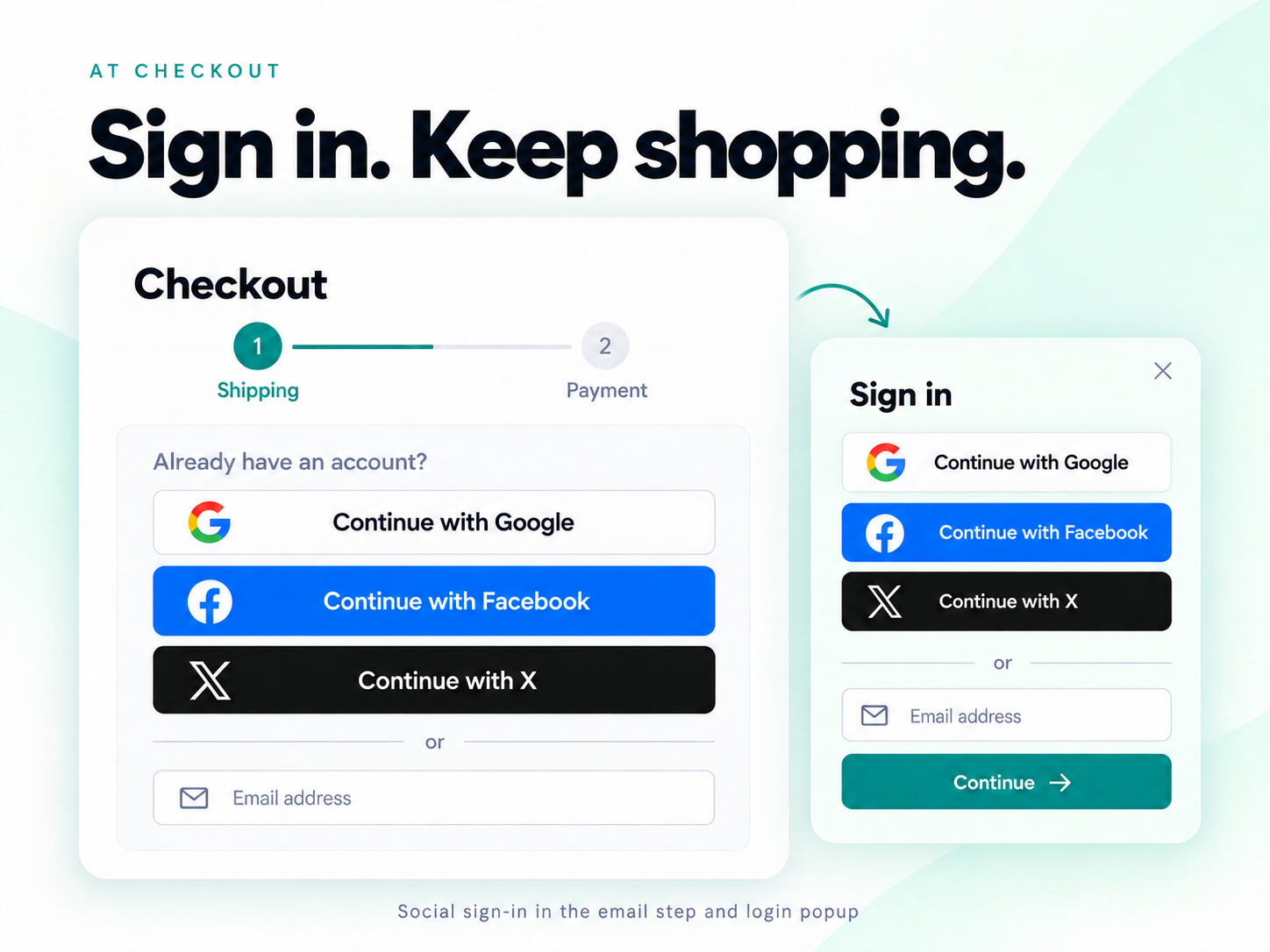 Checkout sign-in · illustration