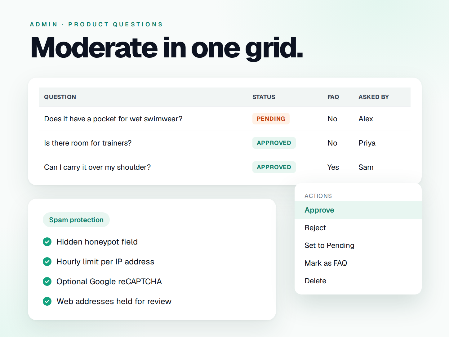 Moderation