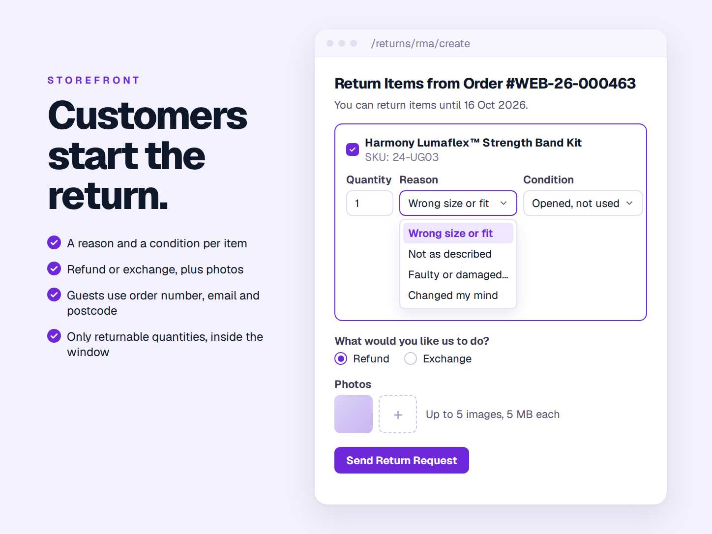 Return form