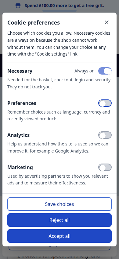 Preferences on a phone