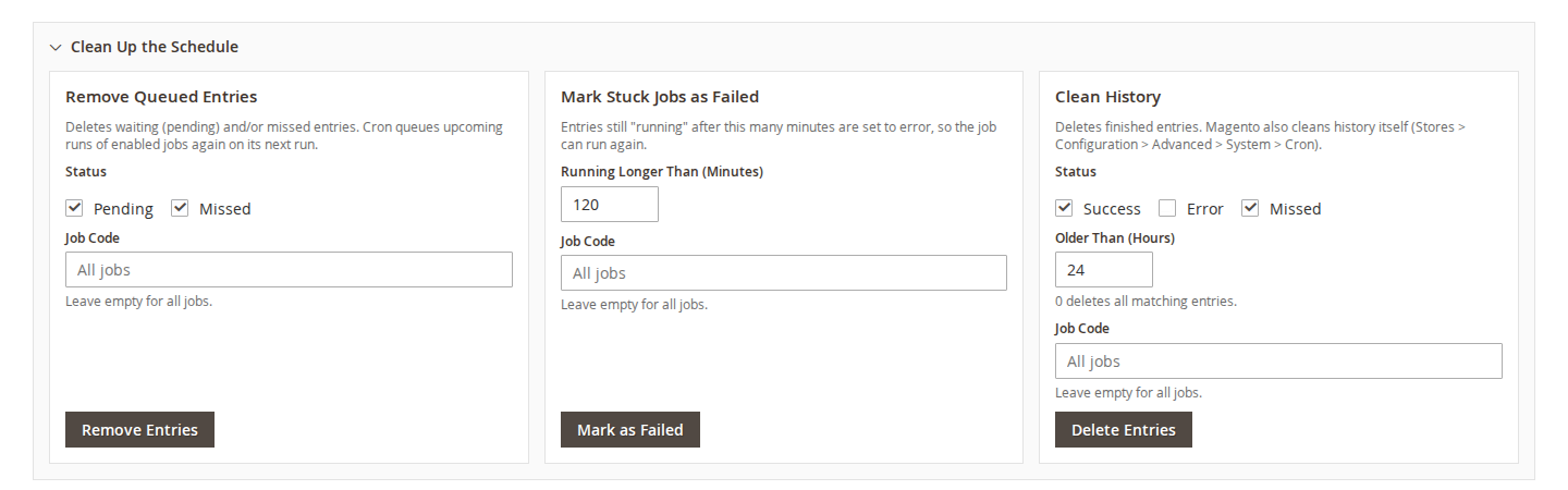 Tidy the queue in a few clicks