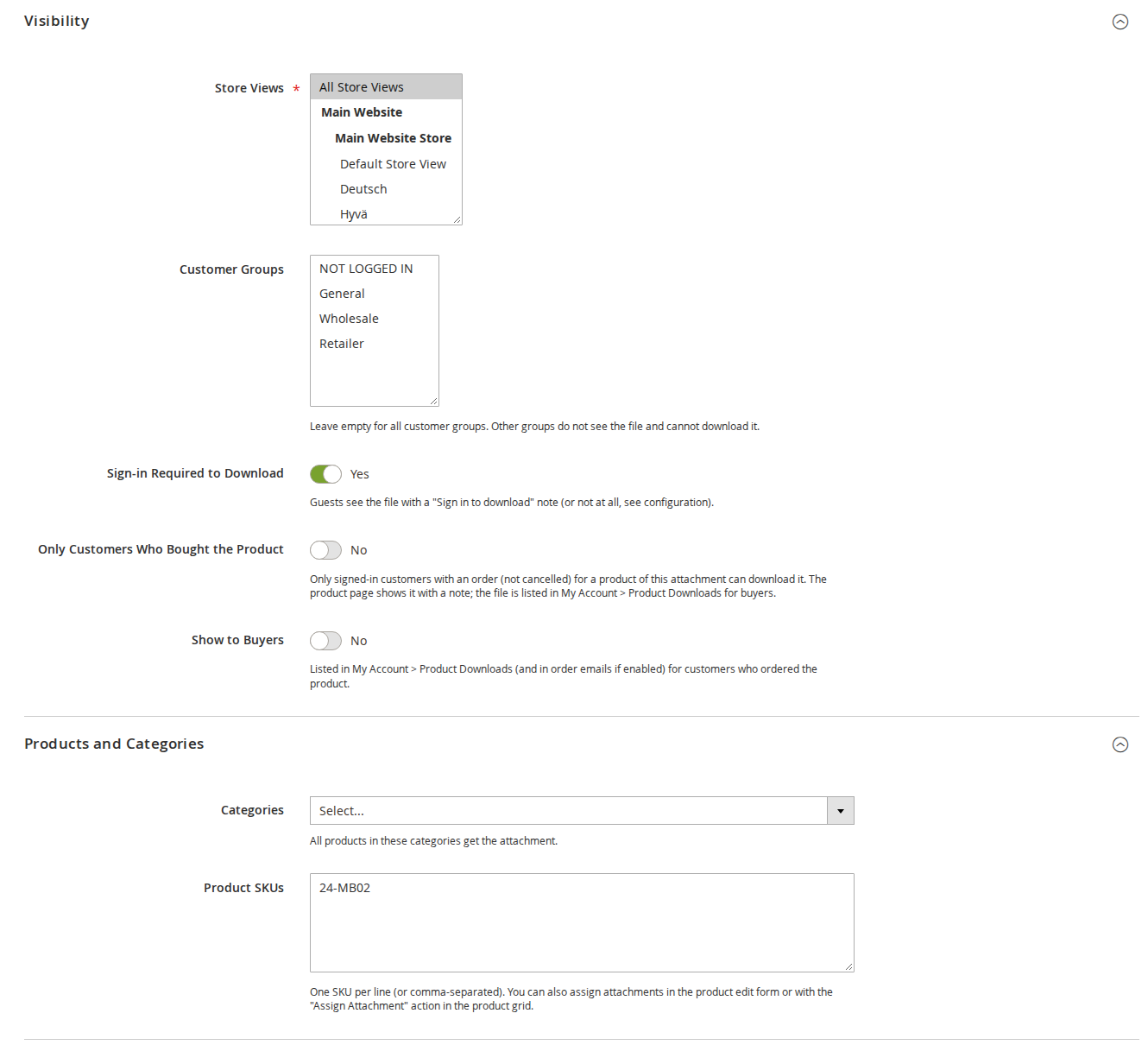 Who can see and download each file