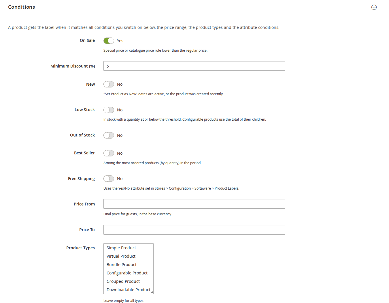 Smart conditions without custom attributes