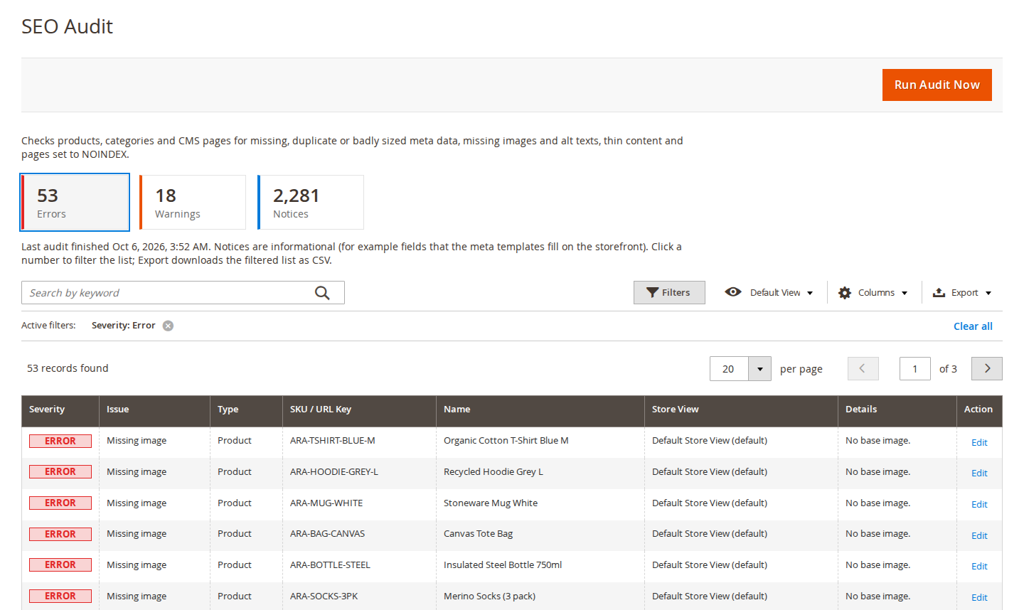 SEO audit